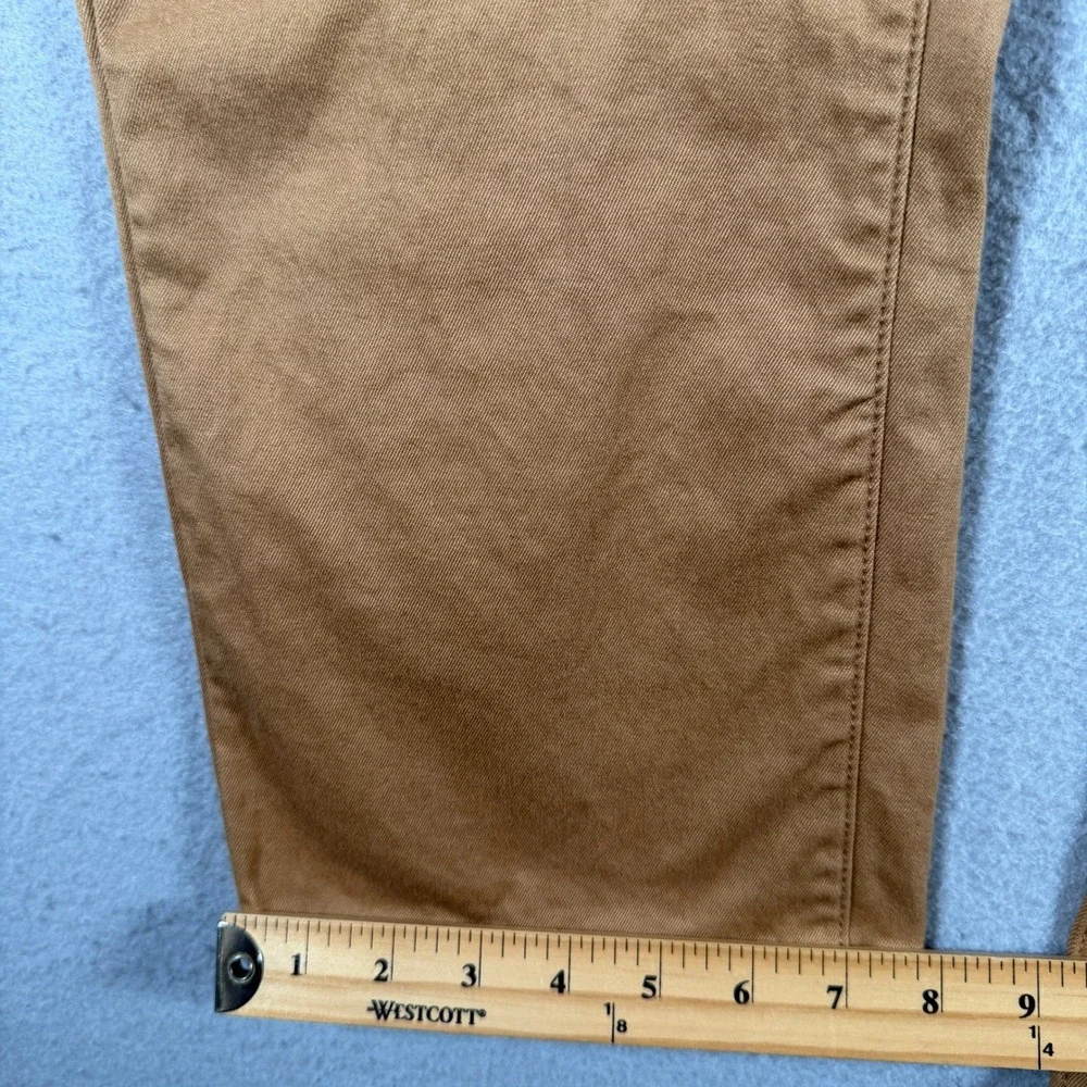 Katin Mens Tobacco Brown Chino Pants Straight Leg Cotton Stretch Size 33